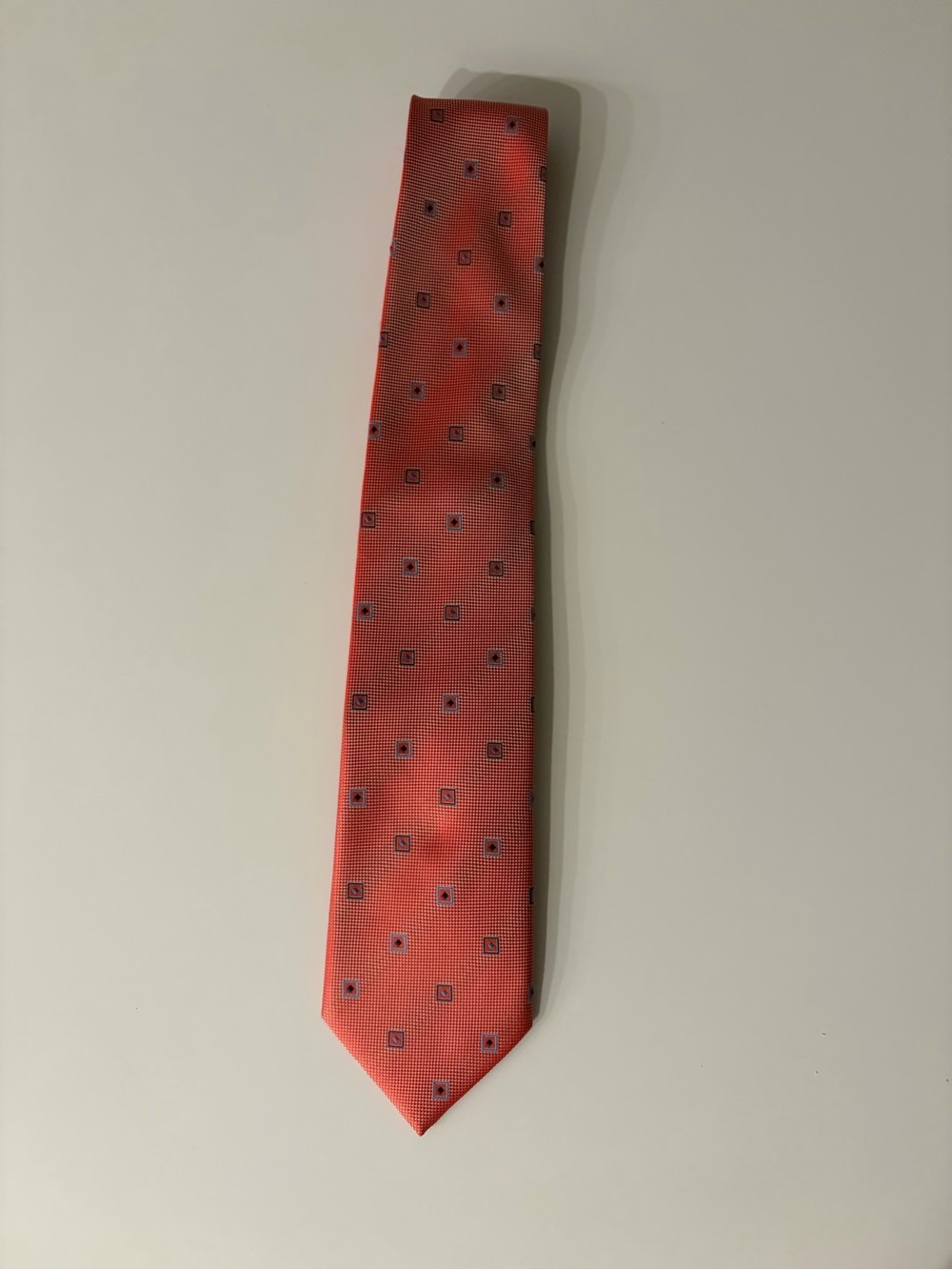 Men's Coral Patterned Silk Tie